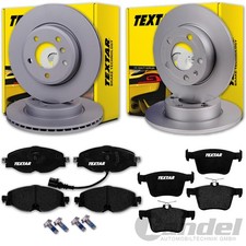 TEXTAR BREMSSCHEIBEN + BELÄGE VORNE+HINTEN für VW GOLF 7 AUDI A3 8V SEAT LEON 5F