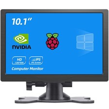 10.1 Inch HDMI Monitor 1280X800 Portable HD VGA Monitor LCD IPS Screen w/Dual...