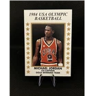 1984-85 Star Michael Jordan Gold Winning Team Co-Captain Olympic Card Rare