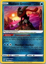 Holo Foil Radiant Greninja 046/189 Radiant Rare SWSH10: Astral Radiance