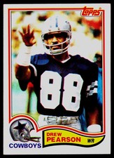 1982 Topps #321 Drew Pearson - POOR
