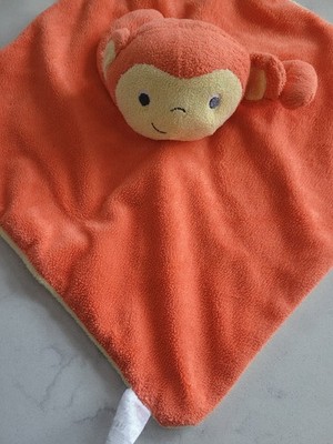  SELTEN ORANGE & GELB PLÜSCH GRO COMPANY AFFE SCHIMPANSE BETTDECKE DECKE SEHR GUTER ZUSTAND NIEDLICH