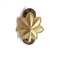 US ARMY Lieutenant Colonel Major Oak Leaf Rank Military Insignia Vintage #2