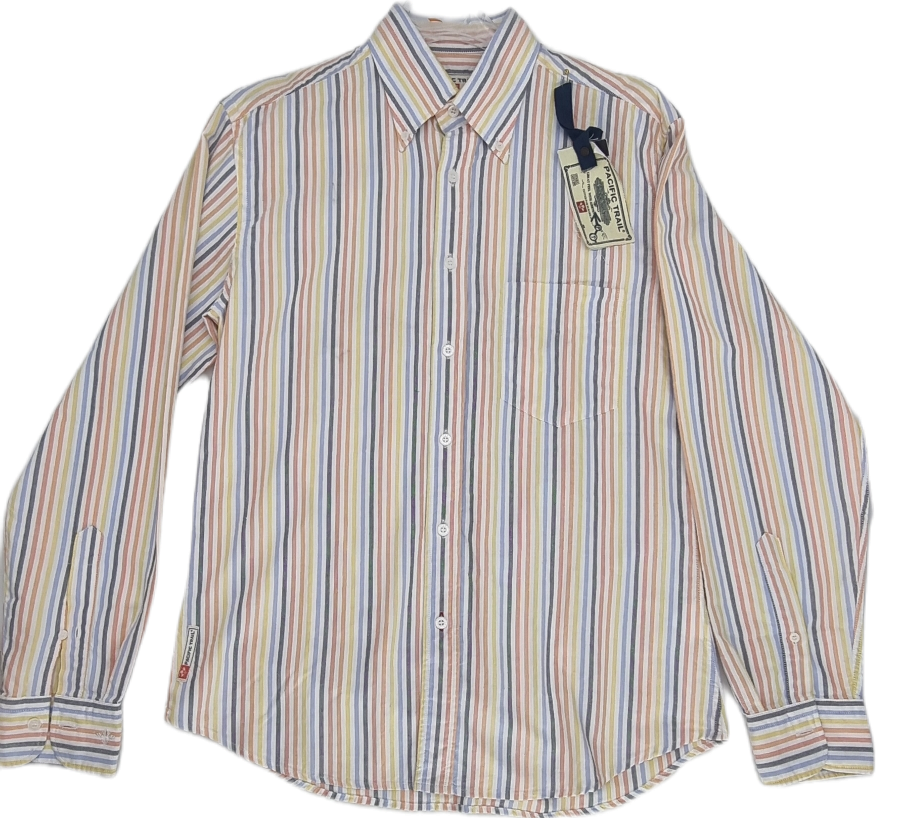 CAMICIA UOMO MANICHE LUNGHE PACIFIC TRAIL 100 cotone Taglia M