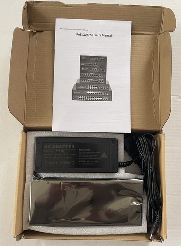Narpult Poe Switch 8 Port Poe Switch For Ip Cameras With 2 Uplink Ports “New” - Picture 2 of 13