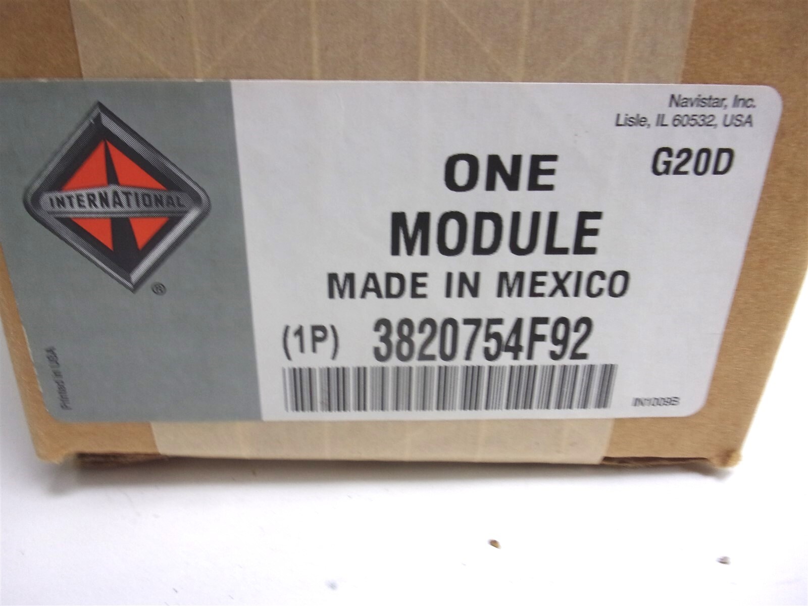 3820754F92 NEW INTERNATIONAL CENTER CHASSIS TRAILER SOCKET SLEEPER  