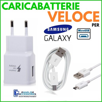 FAST FAST CHARGER FOR SAMSUNG GALAXY S5 MINI SOCKET + MICRO USB CABLE
