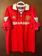 Original Mancheste United 1994 FA Cup Final Embroidery #7 CANTONA M shirt
