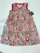 NWT Sz 6 Tea Collection Via Sannio Wrap Neck Dress Peach Blush