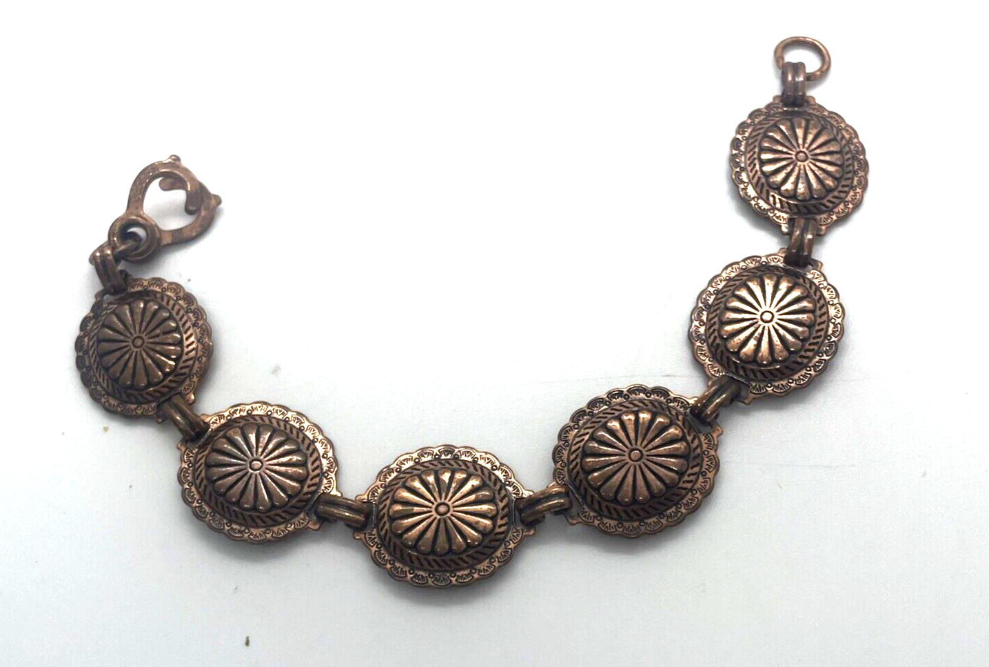 Vintage Solid Copper Western Native American Conc… - image 4