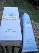 CRABTREE  EVELYN LAVENDER AGE DEFYING HAND REMEDY CREAM 3.4oz METAL TUBE NIBox
