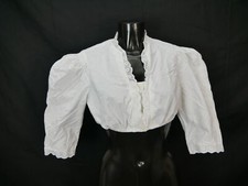 Size 46 dirndl blouse white blouse for dirndl Alphorn cotton with lace B10138