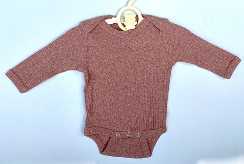 Kate Quinn Organic Cotton Bodysuit LS Cedar Rose Retail $24 Price $17 0-3 M - 第 1/6 張圖片