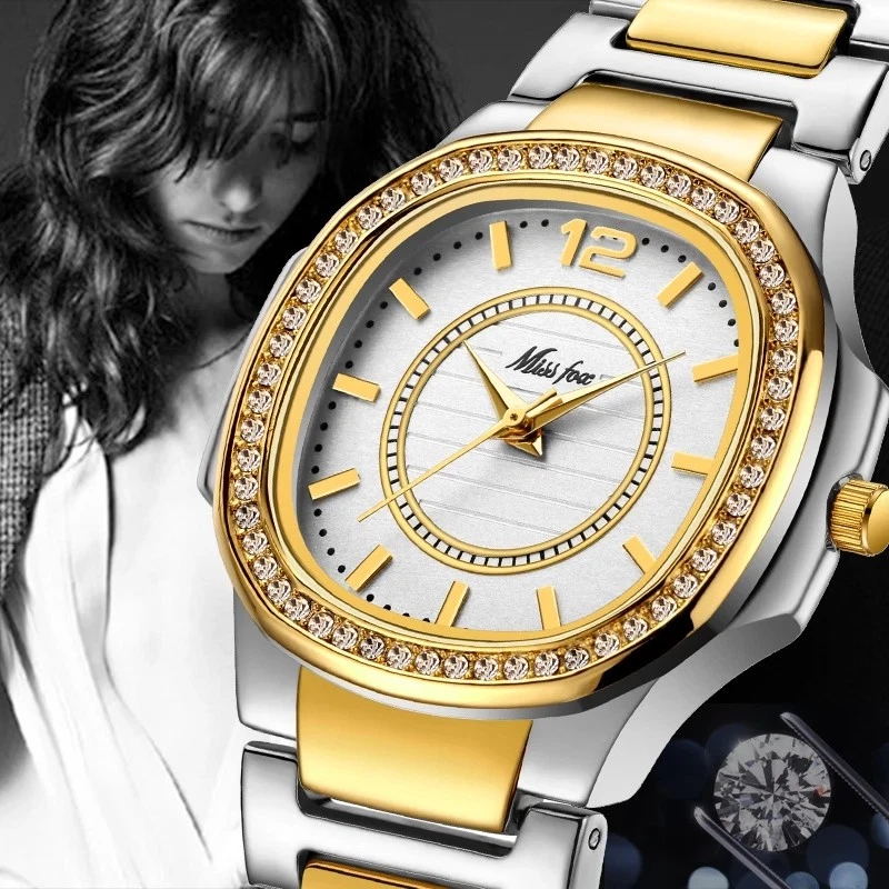 Women Watch Diamond Gold Watches Geneva Luxury Fashion Wrist