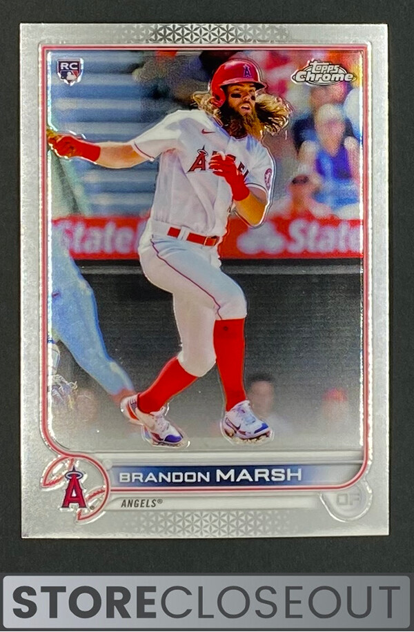 2022 Topps Chrome #133 Brandon Marsh Rookie RC Los Angeles Angels