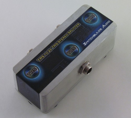 TRS 1/4" to 2 TRS 1/4" Stereo Splitter Combiner Y-Cable Adapter Headphone 6.35mm - Picture 2 of 7
