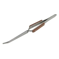Cross Locking Tweezers - Curved Tip - Jewelry soldering - 57-761