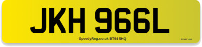 JKH 966L - Cherished Number Plate Cheap Cover Number