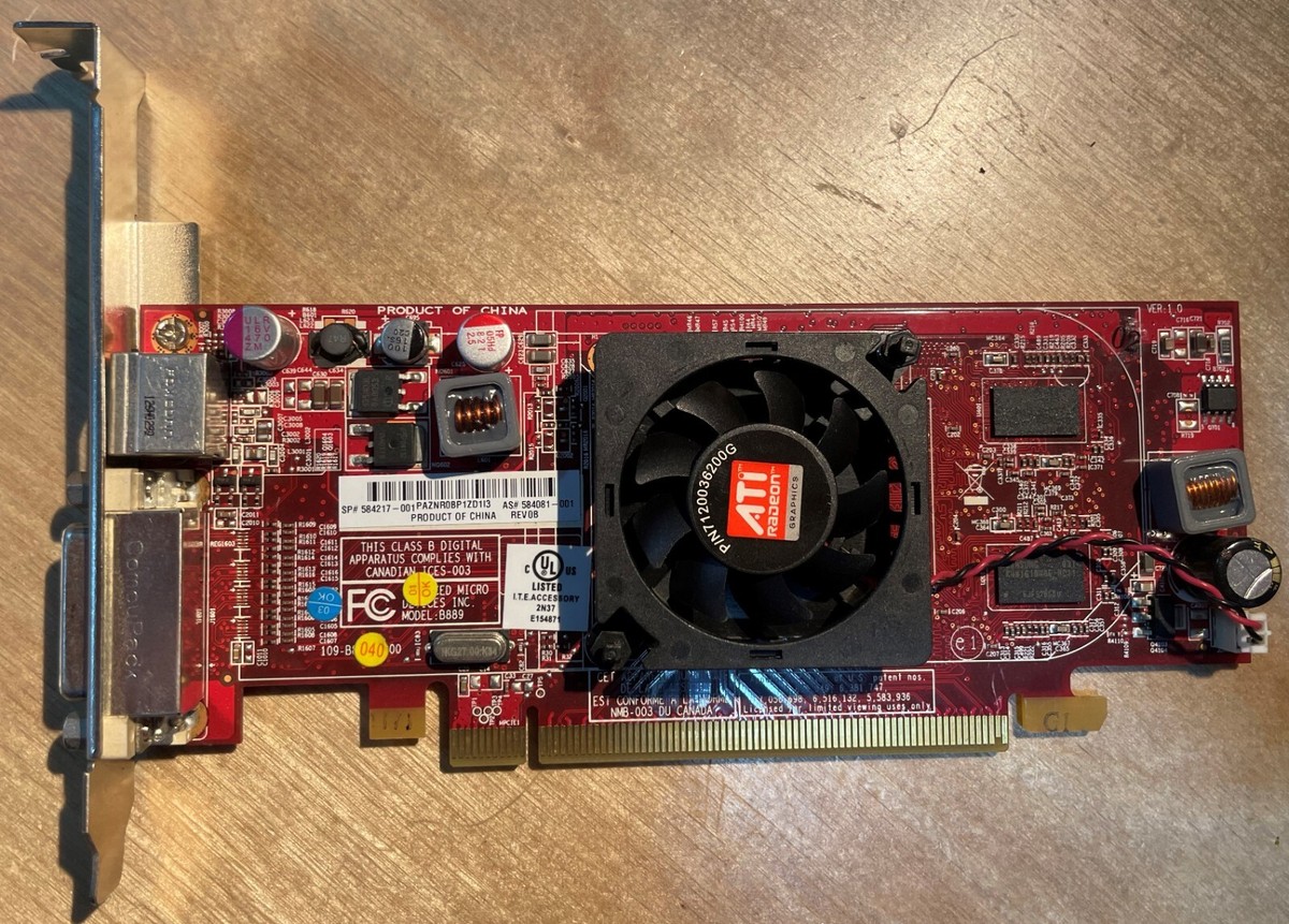 ATI Radeon Graphic PCI-E Card AMD Model B889, B276 S-Video and