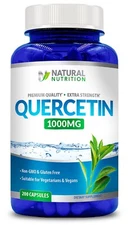 Quercetin Antioxidant 1000mg, 200 caps - Immune System Support - NON GMO FREE SH