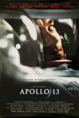 APOLLO 13 MOVIE POSTER 2 Sided ORIGINAL FINAL 27x40 RON HOWARD TOM HANKS