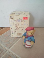 Enesco CHERISHED TEDDIES 1999 Membears Only WALTER AMERYKAŃSKI PERKUSISTA NOWY