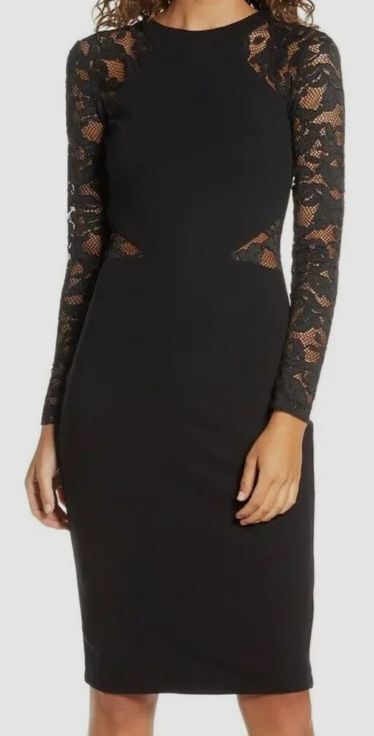 french connection black dress lace French Connection Black Lace Dress OWNI