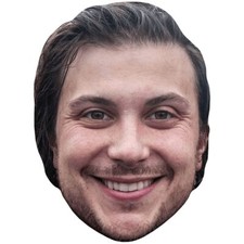 Frank Iero Smile Celebrity Mask, Flat Card Face, Fancy Dress Mask