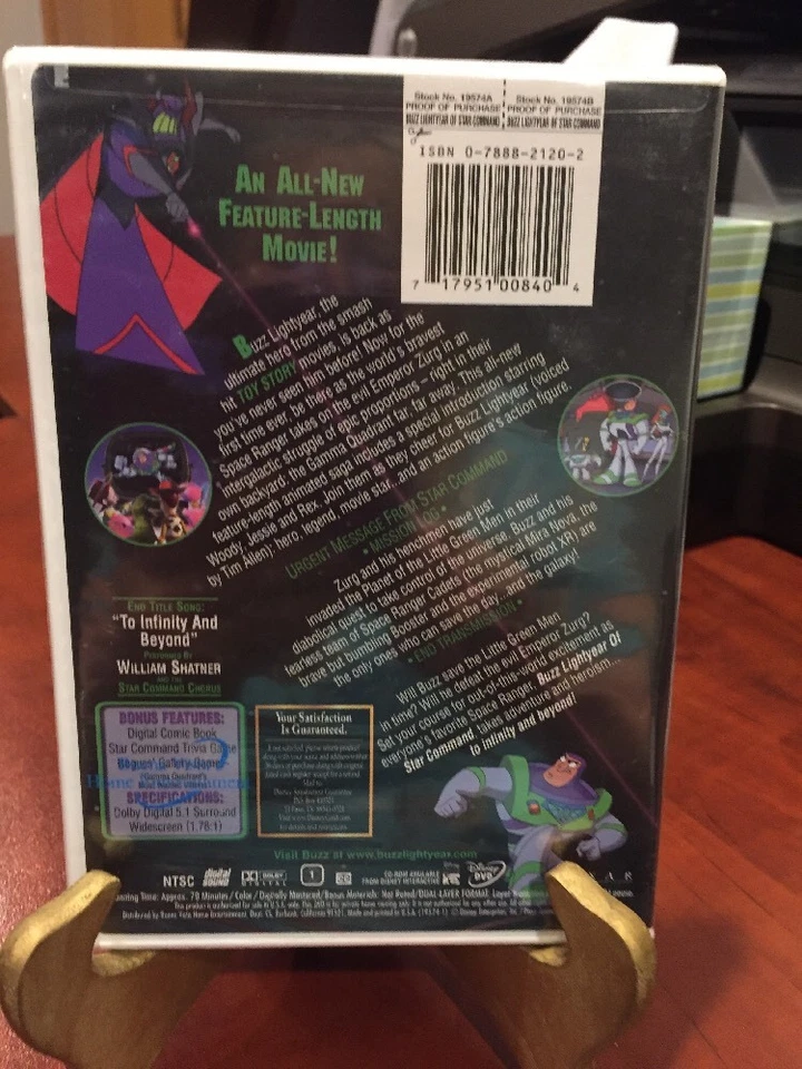 Buzz Lightyear of Star Command: The Adventure Begins (DVD, 2000) Mfg. Sealed - Image 3 of 4