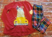 Faded Glory Girls Set Sz 7 Nwt Nwot Adorbs Plaid