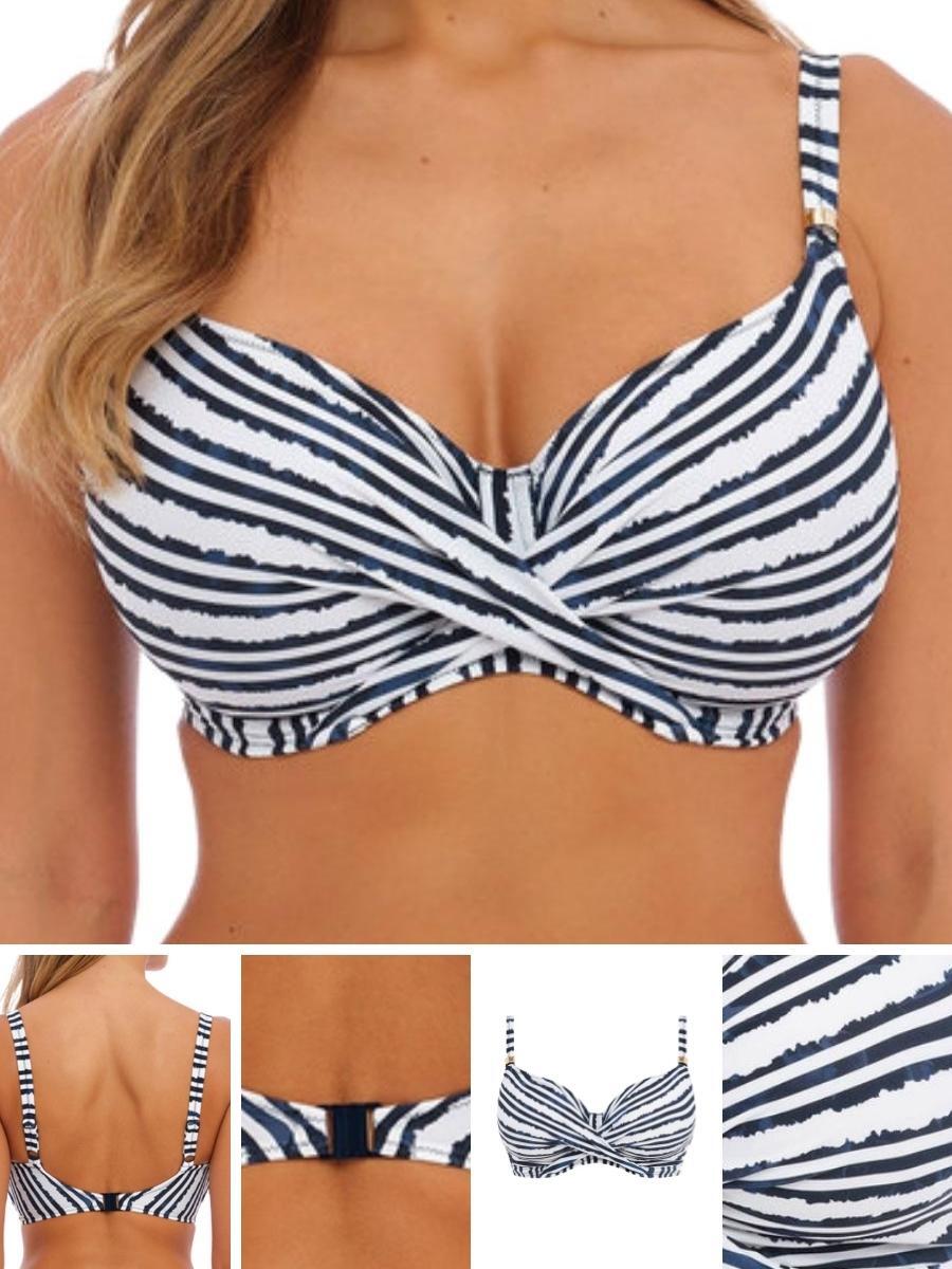 Traje de baño Fantasie Sunshine Coast taza completa con cable azul marino francés