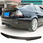 Spoiler Carbon Fiber Rear Wing Rear Spoiler Lip Fits BMW E46 3 Series Sedan 1998-05