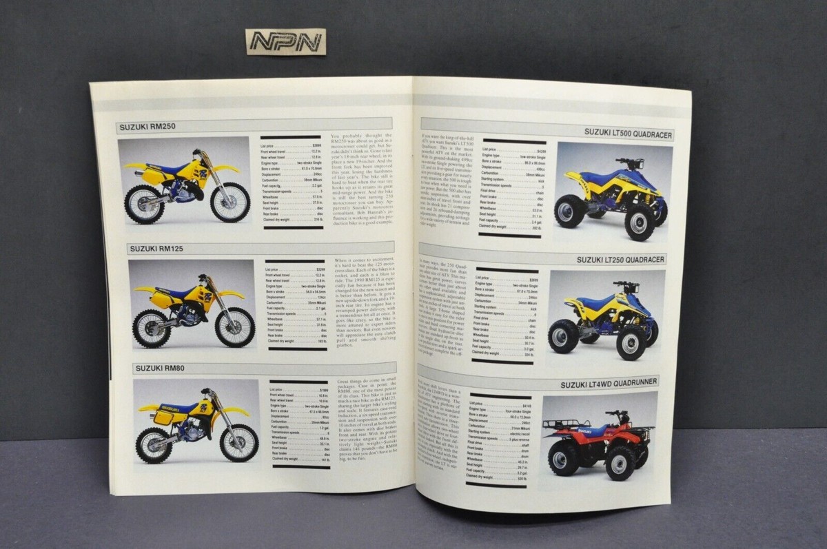Vtg 1990 Suzuki Motorcycle ATV Suzuki 600 Katana Cycle Magazine