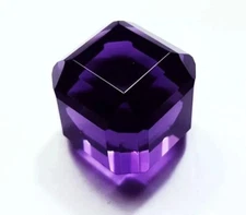 A++ Cube Cut 97-98 Ct Stunning Violet Topaz Natural Loose EGL Certified Gemstone