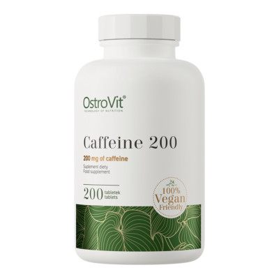 Koffein Caffeine 200mg Tabletten - 200 Stück Vegan