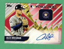 2018 TOPPS SERIES 1 ALEX BREGMAN AUTO WORLD SERIES RED PARALLEL 5/25 ASTROS