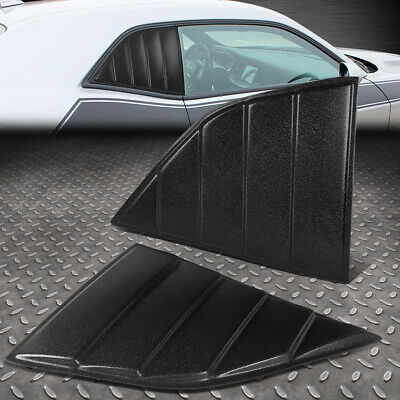 Details about   PAIR REAR QUARTER SIDE WINDOW LOUVERS SCOOP SUN SHADE FOR 08-19 DODGE CHALLENGER