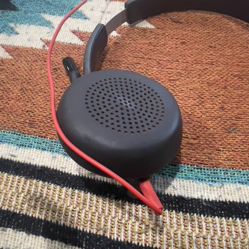 Poly C5210 Wired Headset Single Work At Home Remote 204DB1 Black/Red USB Speaker - Picture 2 of 3