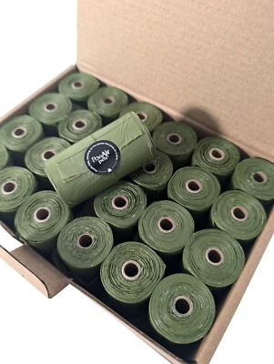 PowAir Pet Poop Bags with Handles Scented Leak-Proof Eco-Friendly Dog Waste Bags