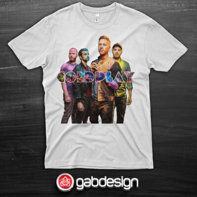 T-shirt Coldplay tribute  - 100% cotone