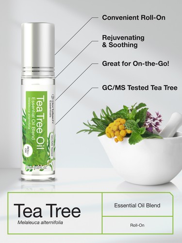 Tea Tree Essential Oil Roll On Blend | .33 fl oz (Pack of 2) | by Horbaach - Picture 2 of 4
