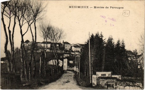 photo village 1900 Chateau de Meximieux et Vue de la Saone 01 MEXIMIEUX