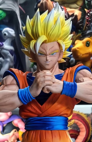 Action Figure Dragon Ball Z Goku S.S. 2 Ultra 30cm STATUA DA COLLEZIONE Anime - Foto 6 di 7