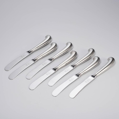 Lenox Thomas Jefferson Monticello Coltelli da Pranzo con Manico in Argento 9" Set 7pz - Foto 5 di 6