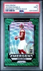 2024 PANINI PRIZM EMERGENT GREEN WAVE #2 JAYDEN DANIELS ROOKIE RC PSA 9