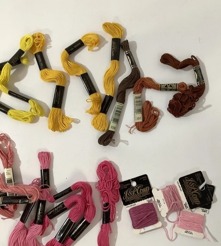 J&P Coats Embroidery Floss Thread Lot Of 43 Variety Of Colors - Picture 5 of 5