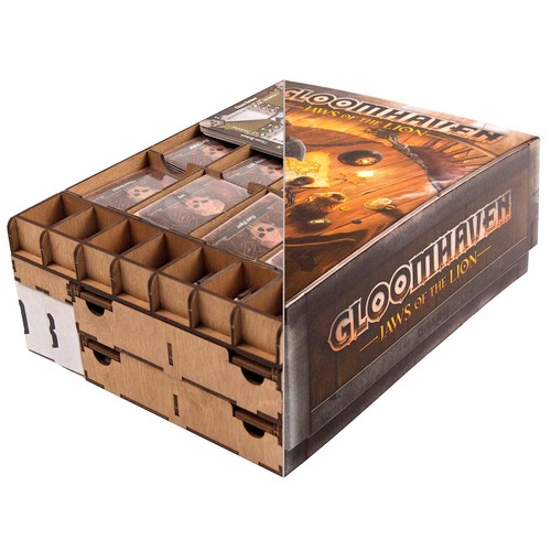 Organizer Compatible with Gloomhaven Jaws of The Lion - Convenient Board Game