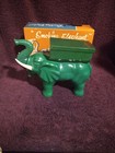 NOS VINTAGE PLASTIC SMOKING ELEPHANT CIGARETTE DISPENSER IN ORIGINAL BOX — photo 1