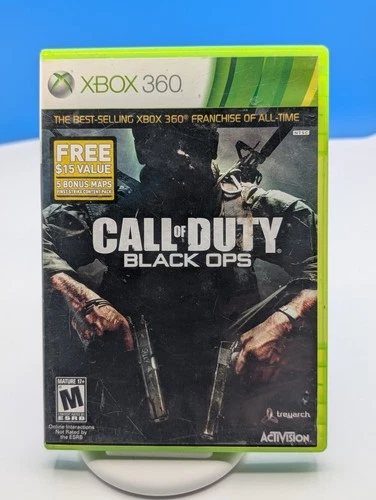 Call of Duty: Black Ops (Microsoft Xbox 360, 2010) Game Complete with Manual CIB