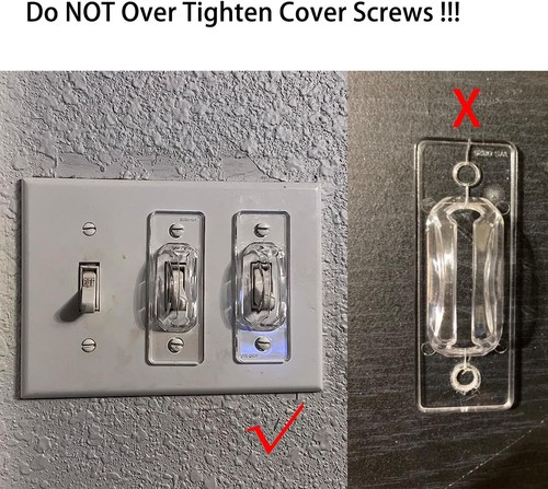 Light Switch Guard, 6 Pack, Clear Light Switch Lock, Child Proof Light Switch... - Picture 6 of 7